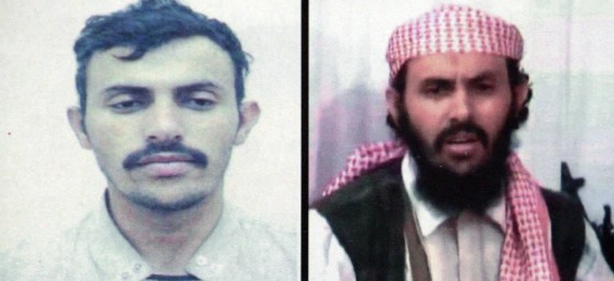 En este archivo, la reproducción fotográfica de un combo de dos fotos de un presunto jefe militar de la red de Al-Qaeda en el Yemen, identificado como Qassem al-Rimi (o Qassim al-Rimi), muestra al activista en un documento del Ministerio del Interior yemení en dos imágenes diferentes sin fecha. (AFP)