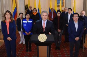 Duque anunció la aplicación de un aislamiento preventivo para todos los colombianos