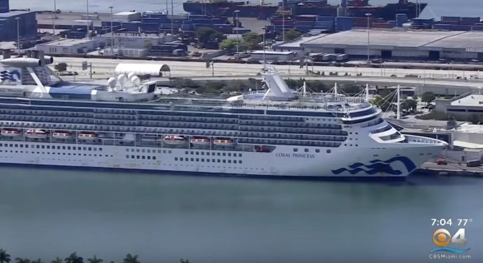 65 personas hacen cuarentena a bordo de un crucero en el Puerto de Miami