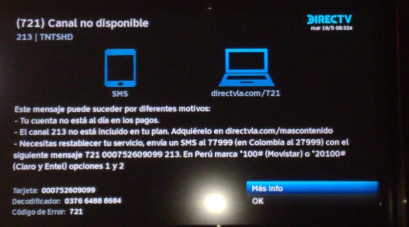 ¿Cómo reactivar tu decodificador de DirecTV?