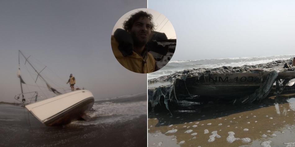 Argentino naufragó en Colombia y su barco fue quemado por “piratas”