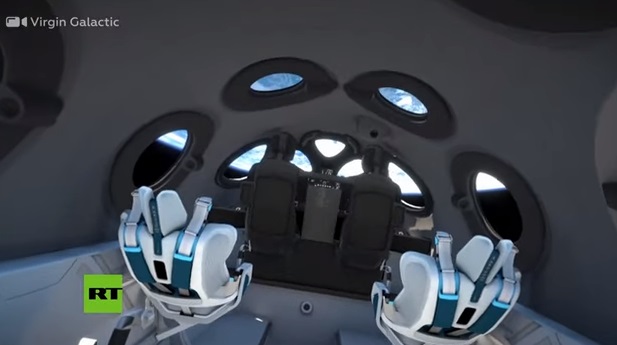 EN VIDEO: Virgin Galactic revela el interior de su nave que llevará turistas al espacio
