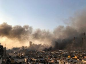 Señal EN VIVO desde el lugar donde ocurrió la fuerte explosión en Líbano