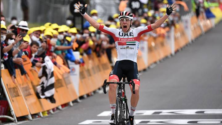 Pogacar gana en el Grand Colombier y Roglic mantiene el amarillo en el Tour de Francia