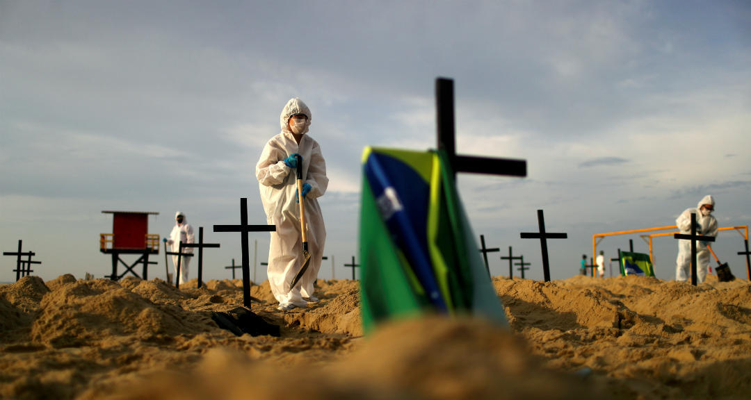 Víctimas por el coronavirus en Brasil volvieron a sumar más de 700 muertes