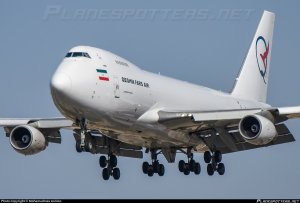 Avión iraní sancionado por transportar armas, finalmente aterrizó en Maiquetía