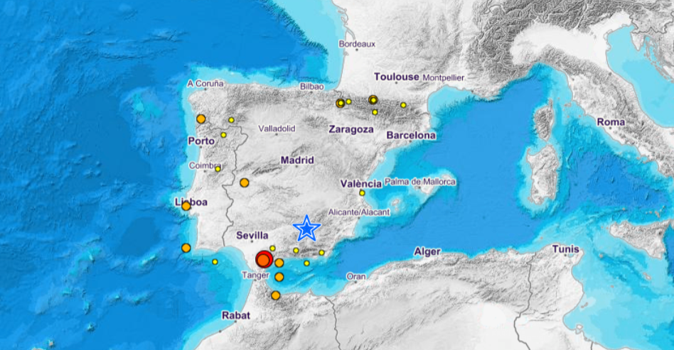 Un sismo de 4,1 sacude el sur de España
