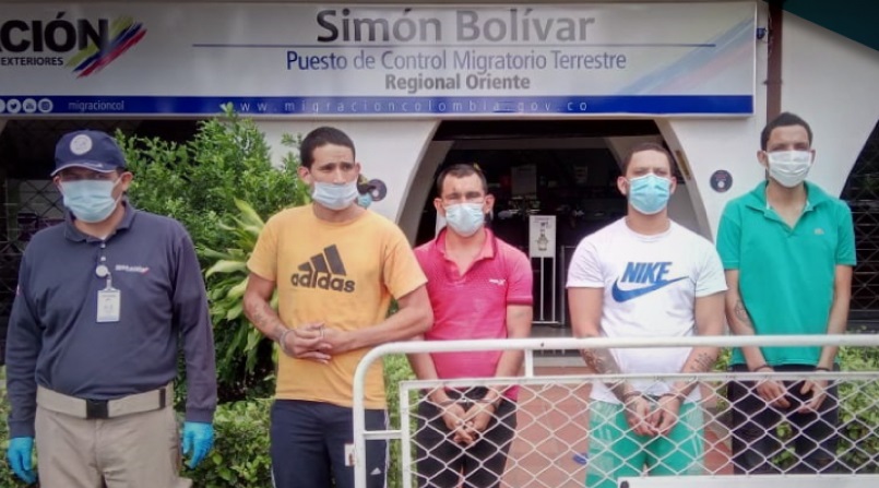 Colombia expulsa a cuatro miembros del “Tren de Aragua” que se fugaron de una cárcel en Venezuela