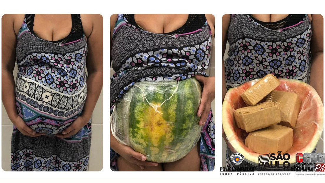 La detuvieron en Brasil “embarazada” con cocaína dentro de una patilla (FOTO)