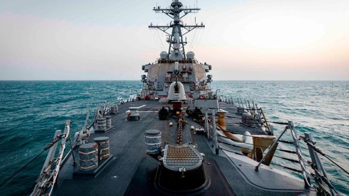 EEUU envió un buque de guerra a través del Estrecho de Taiwán por primera vez durante el mandato de Biden