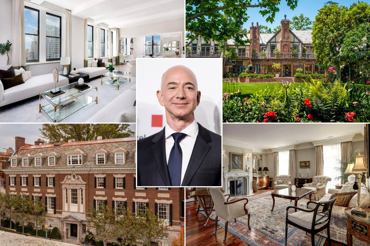 Cartera inmobiliaria de Jeff Bezos superó los 500 millones de dólares: Estas son sus casas de lujo (FOTOS)