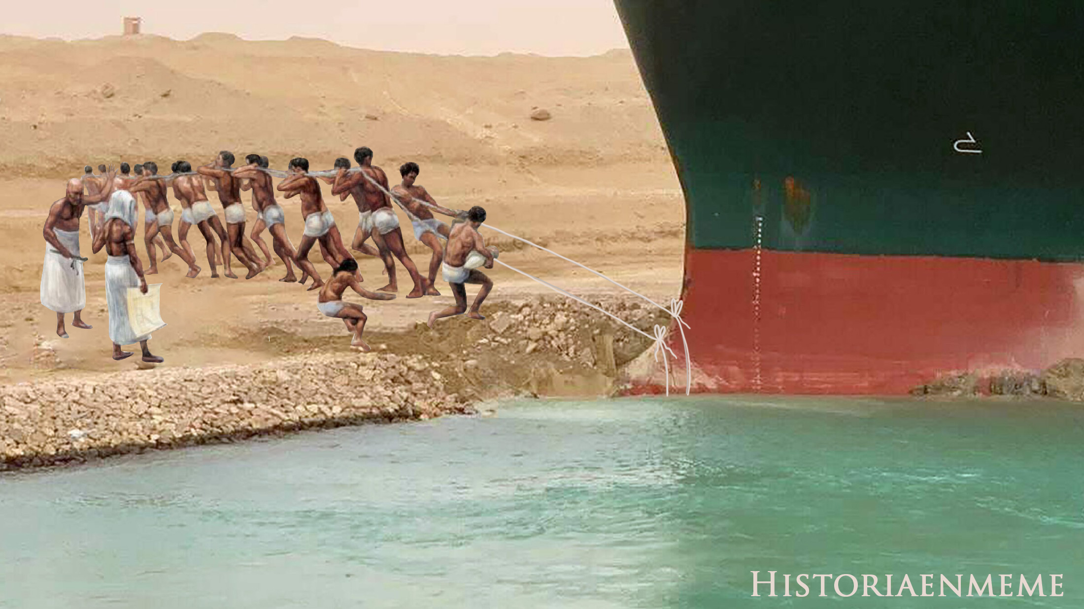 LA OLA DE MEMES que desató el atascamiento del portacontenedores Ever Given en el Canal de Suez