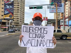 Zulianos protestaron para exigir vacunación contra el Covid-19 (Fotos)