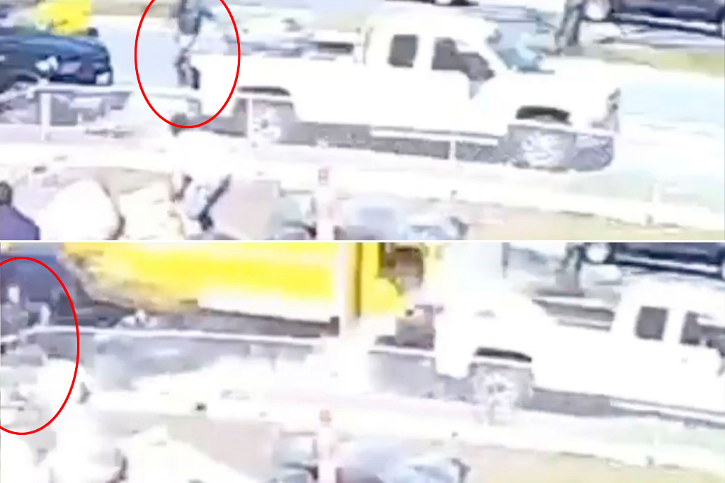 El salto que salvó a un hombre de ser víctima de una colisión entre vehículos en Massachusetts (Video)