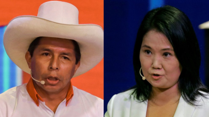 Balotaje en Perú: Pedro Castillo y Keiko Fujimori se cruzaron en un duro debate