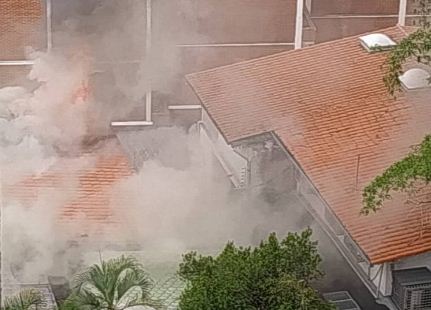 Reportaron incendio en una casa en Los Dos Caminos este #18Ago (Fotos)