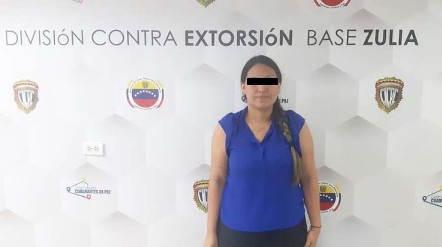 Capturaron a mujer por participar en extorsiones contra comerciantes en Maracaibo