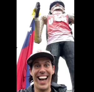 Realizaron homenaje a Daniel Dhers con una figura de 10 metros en Táchira (VIDEO)