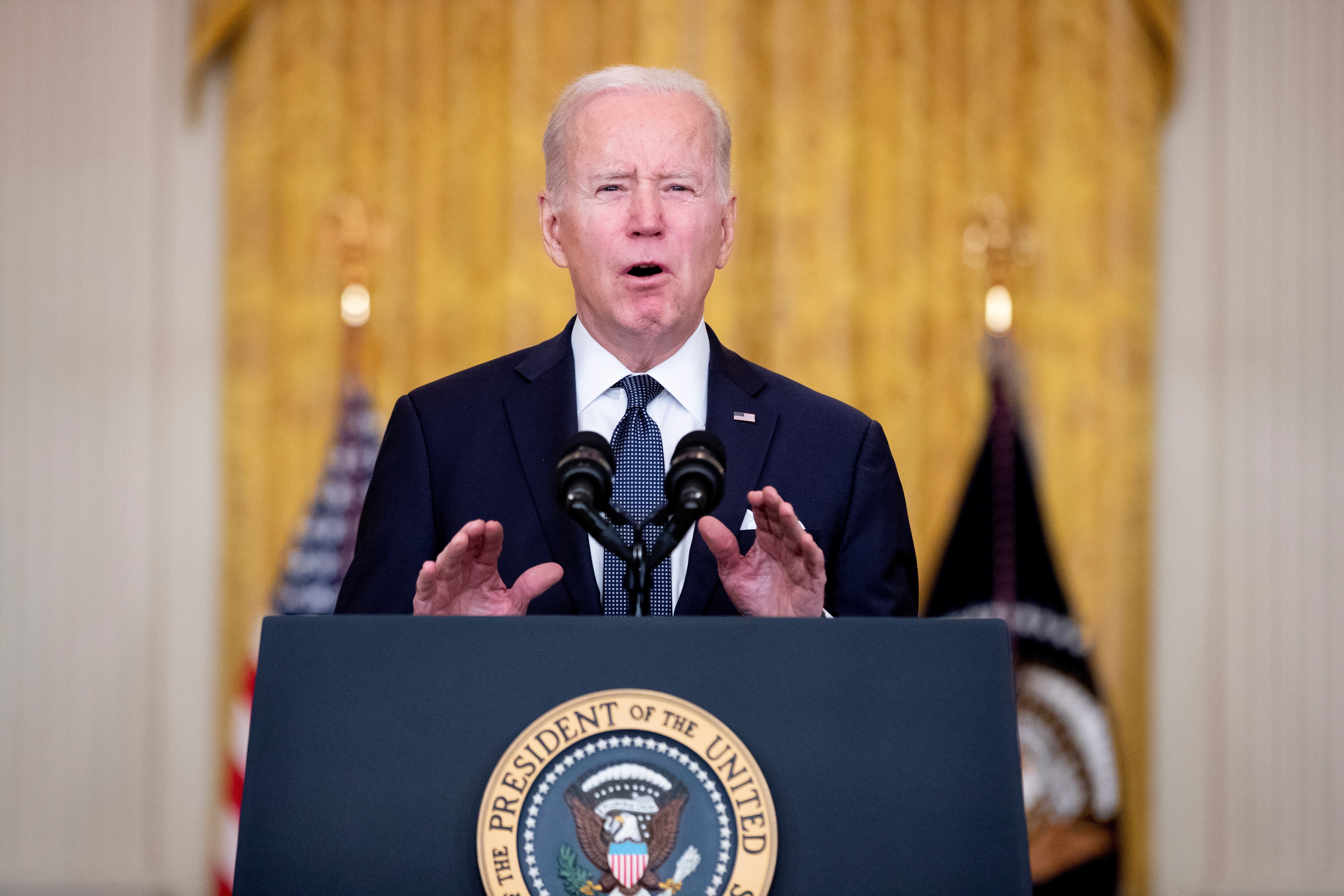 Biden afirmó que el riesgo de una invasión rusa a Ucrania es “muy alto”