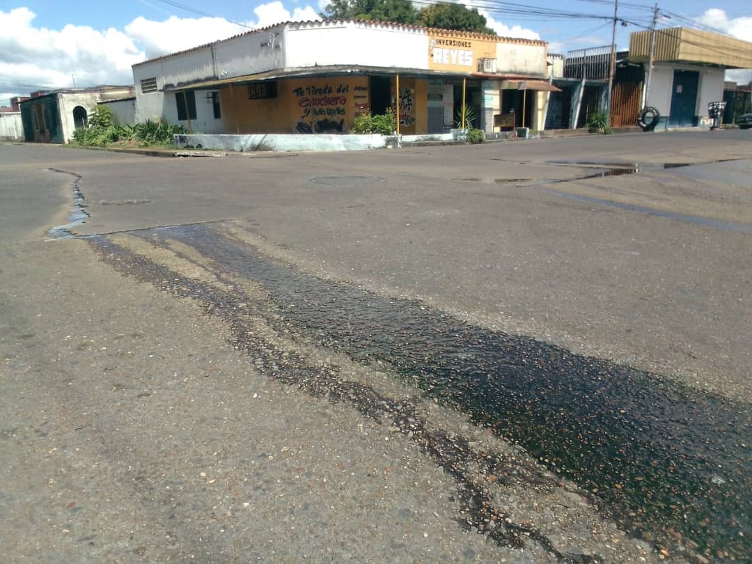 Fetidez por cloacas desbordadas se hace insoportable en la principal de Las Cocuizas de Maturín