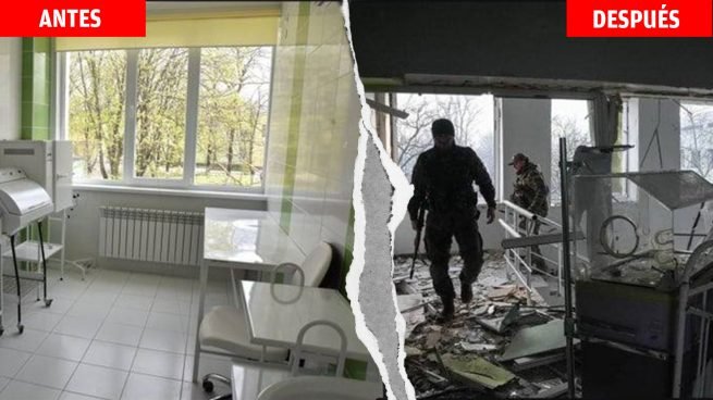 EN FOTOS: el antes y después del hospital materno en Mariúpol, reducido a cenizas por el ejército de Putin