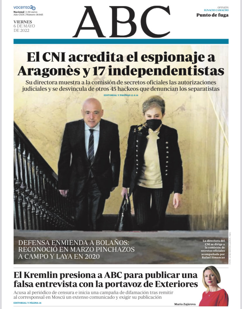 Portadas de la prensa internacional de este viernes 6 de mayo de 2022