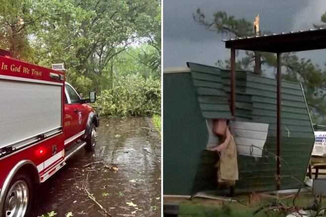 Escalofriante tornado en Texas arrasó un parque de casas rodantes y dejó múltiples heridos