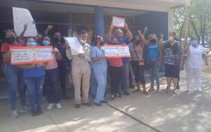 Trabajadores de la salud protestaron en Falcón para exigir pagos pendientes