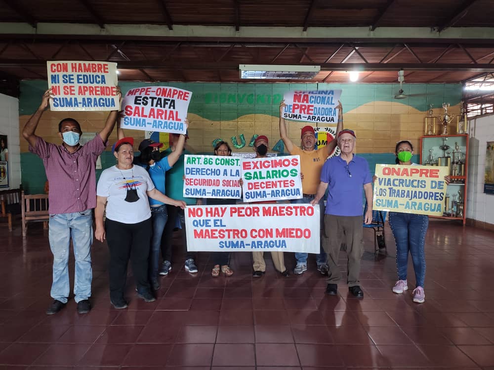 Fetramagisterio de Aragua: Régimen de Maduro utiliza la Onapre para eliminar Ley del Trabajo y las convenciones colectivas