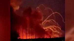 Explosión en un depósito de municiones ruso cerca de la frontera con Ucrania