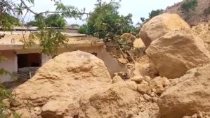 Al menos nueve familias quedaron damnificadas tras el deslizamiento del cerro Pan de Azúcar en Cumaná