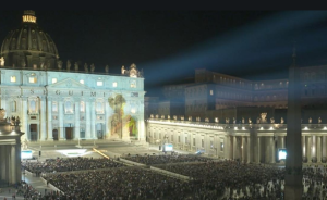 Magnífico: Espectáculo de luz y sonido sobre la fachada de la basílica de San Pedro (Video)