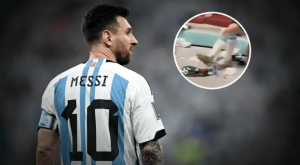 ¿Lionel Messi pateó la camiseta de México en el vestidor?