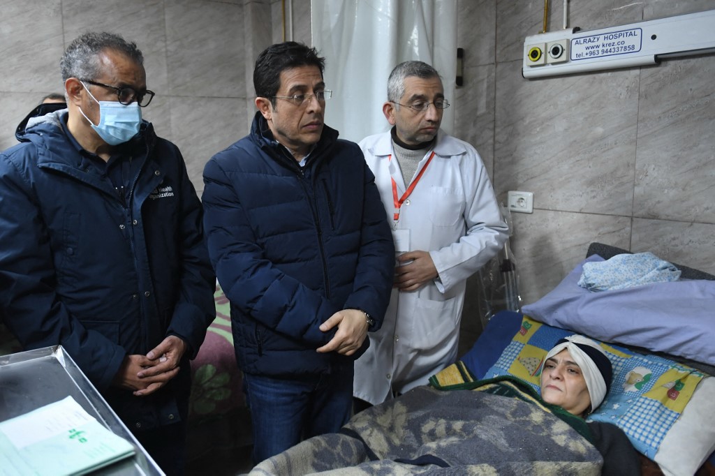 Jefe de la OMS evaluó escasez de suministros tras sismo en Siria y Turquía