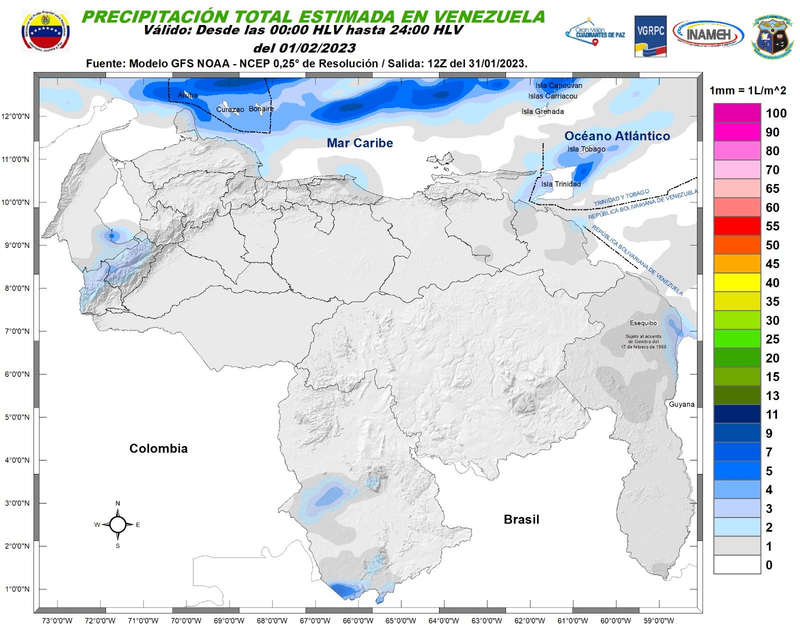 Inameh pronosticó buen clima en gran parte de Venezuela este #1Feb