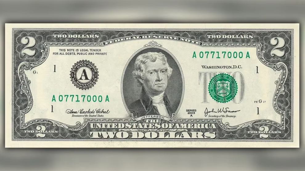 La increíble historia del billete de 2 dólares y por qué vale muchísimo más de lo que refleja
