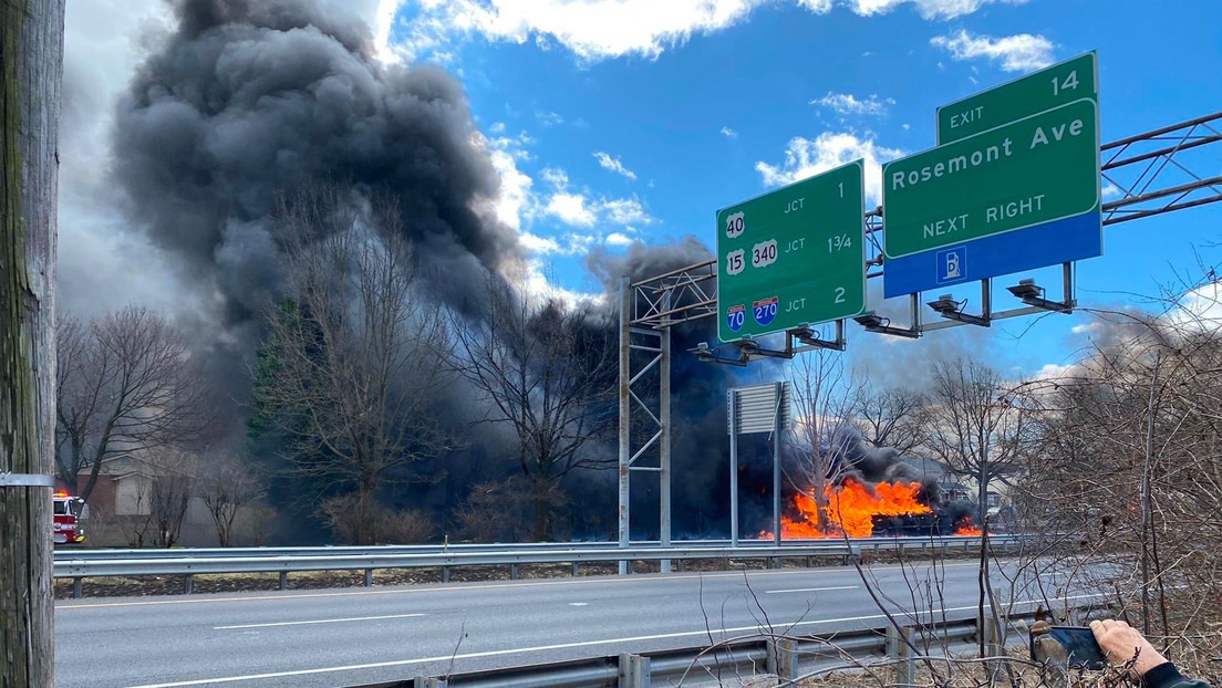 Terror en Maryland: Un camión cisterna explotó y ardió en llamas cerca de conjunto residencial (VIDEO)