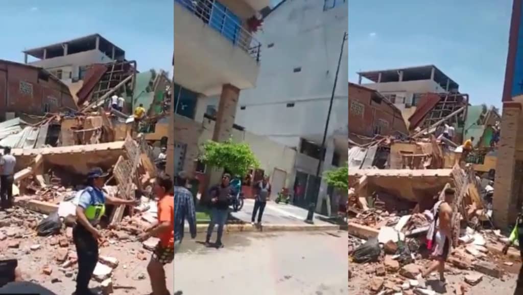 Las IMPACTANTES imágenes del poderoso terremoto que sacudió a Perú y Ecuador (Videos)
