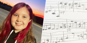 La partitura musical de una niña en Pensilvania se volvió VIRAL en TikTok (VIDEO)