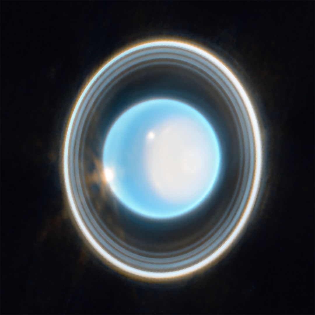 Nueva IMAGEN de Urano captura el deslumbrante brillo de sus anillos y los secretos de su misteriosa rotación