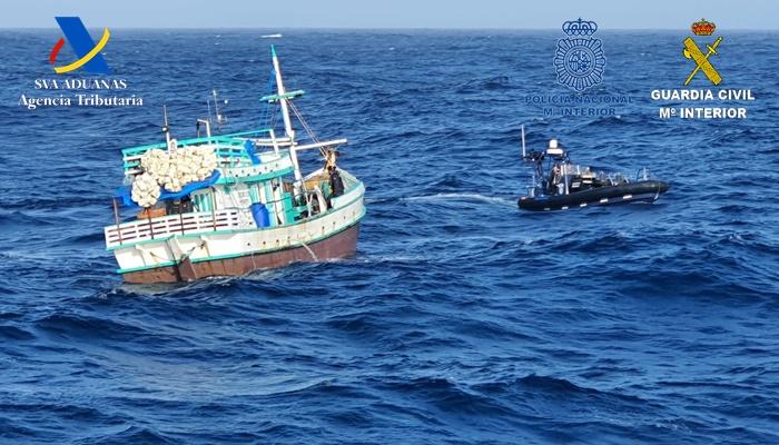Venezolano detenido por megacontrabando de drogas en un barco pesquero interceptado en España