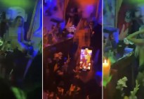 Escándalo en Chile por las imágenes del velorio de un capo narco: una fiesta con baile, desnudos, pistolas y mucha droga