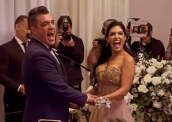 Rafael “El Pollo” Brito se casó con su manager y productora Carmen Romero (Video)