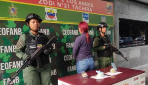 GNB capturó en Táchira a una “narcomula” que escondió medio kilo de droga en sus partes íntimas