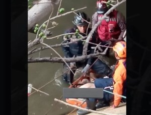 Bomberos recuperaron cadáver de un hombre en el río Guaire a la altura de La California