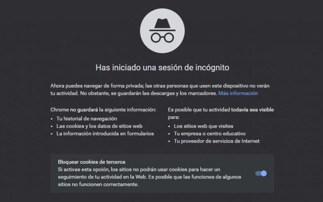 Google eliminará datos que recopiló de millones de usuarios en modo incógnito