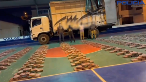 Incautación en Ecuador: camión cargado de maíz ocultaba una tonelada de cocaína (video)