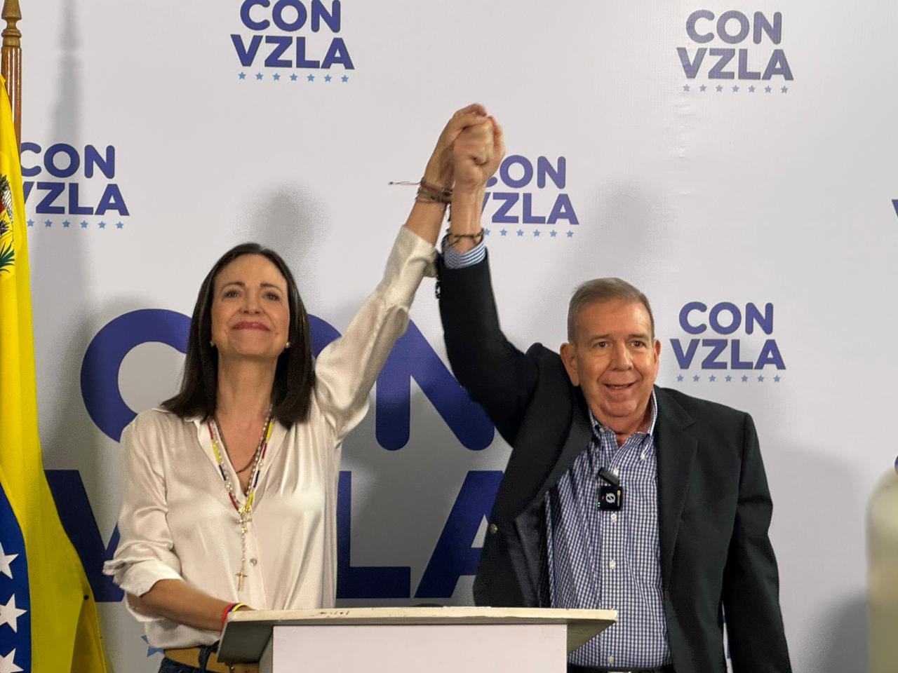 María Corina Machado reafirmó con 73,2 % de las actas que el presidente electo es Edmundo González