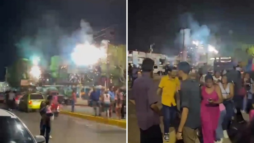 En pleno encendido de la Navidad en Apure hubo una explosión, pero no de alegría… sino de guayas eléctricas